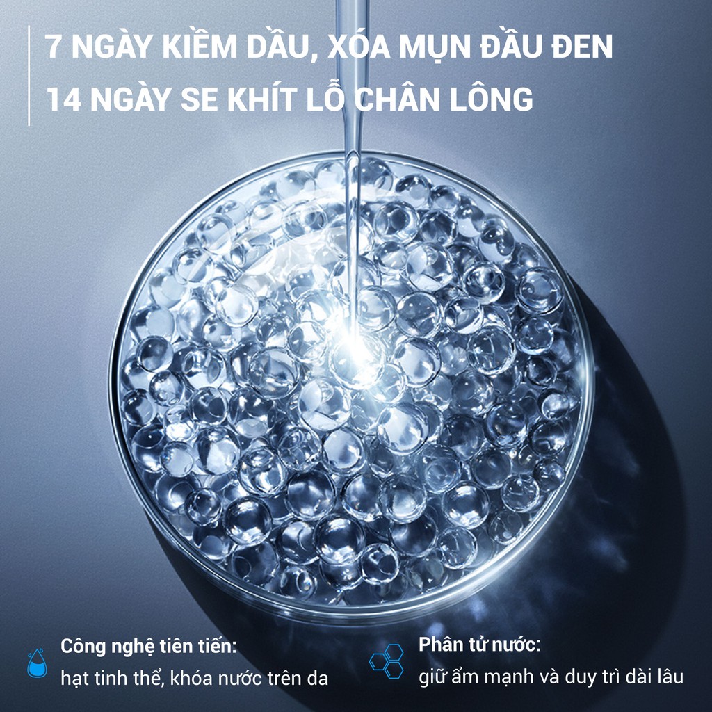 Serum Dưỡng Ẩm Cho Nam BLUEMAN Skin Pro Làm Trắng Da &amp; Thu Nhỏ Lỗ Chân Lông 30ml ZL101