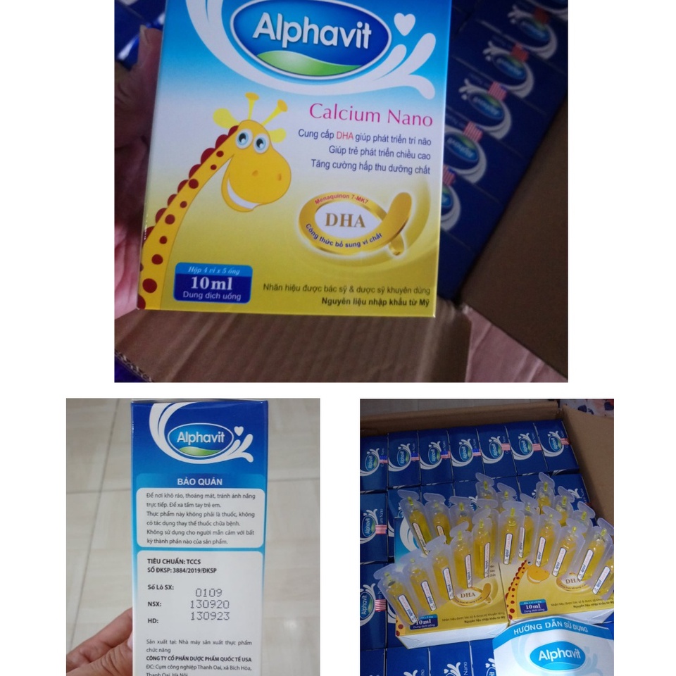 ALPHAVIT CALCIUM NANO tăng cường canxi cho hệ xương chắc khỏe