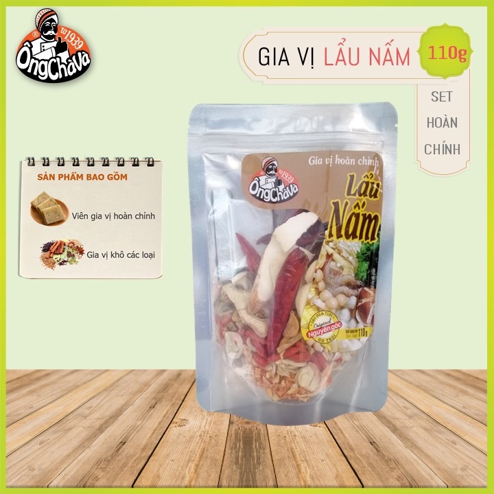 Gia vị lẩu nấm Ông Chà Và 110gr