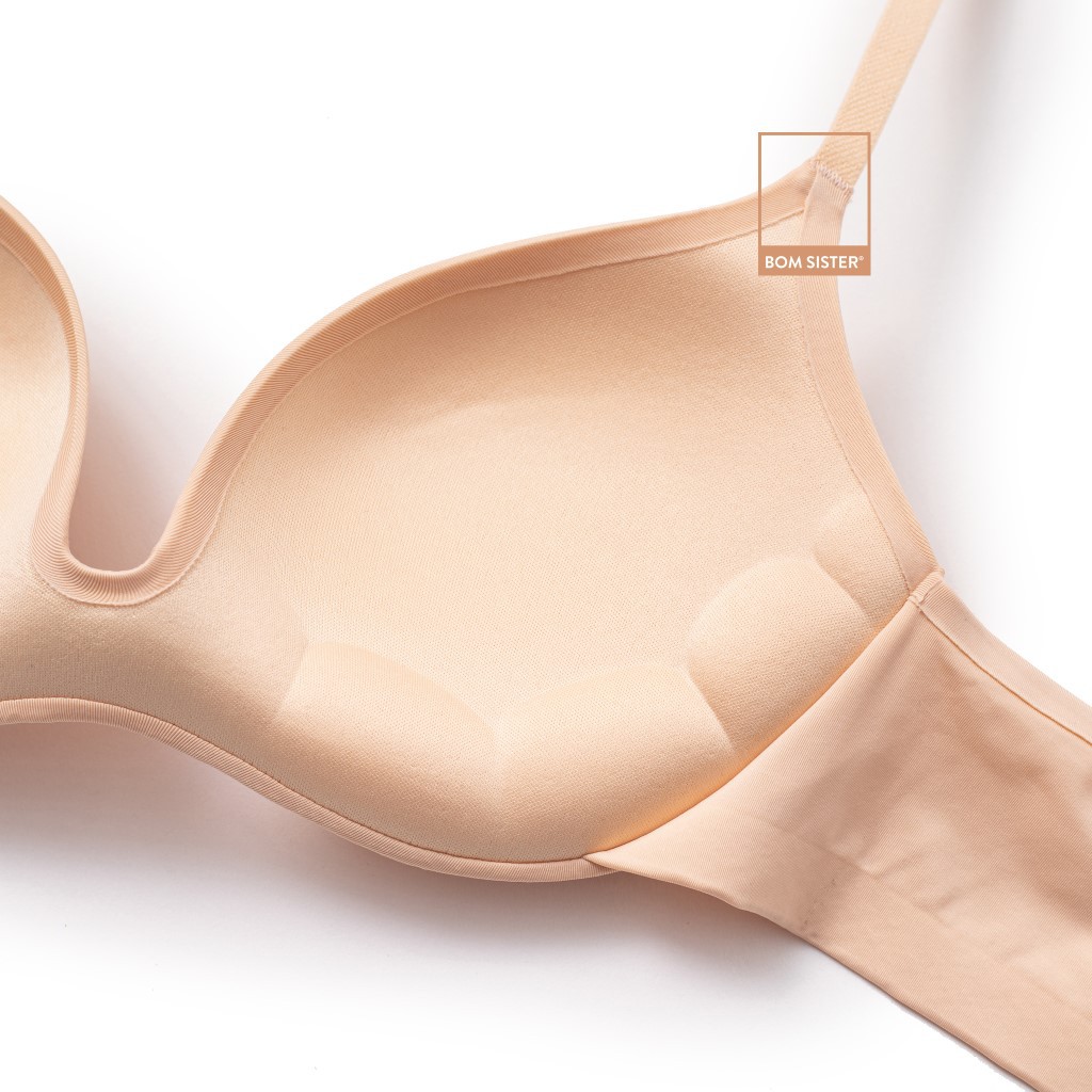 Áo Lót Mút Độn Chân Ngực Su Đúc Không Gọng Dây Áo Liền Nâng Ngực Tự Nhiên BOM SISTER A219 | BigBuy360 - bigbuy360.vn