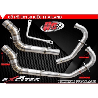 Cổ pô r8 cho exciter 150 kiểu thailan from nhỏng