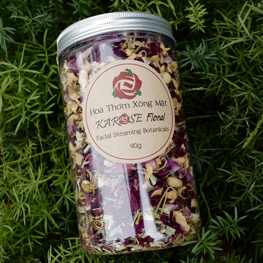 KAROSE FLORAL Hoa Thơm Xông Mặt Hoa Hồng, Hoa Bưởi, Sả Chanh, Sạch Da, Da Mềm Mại, Khỏe Mạnh