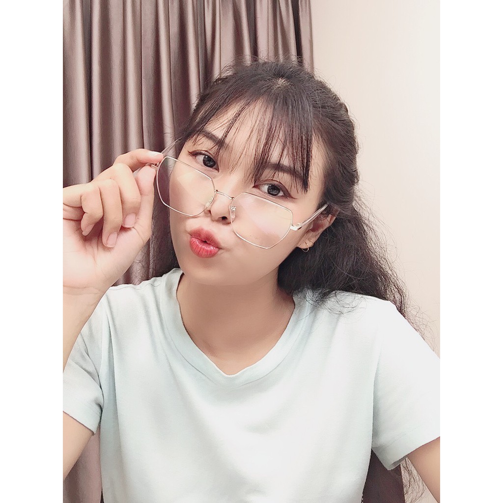 Gọng kính Vuông Hợp Kim Ouress 8503 Cực Nhẹ Dễ Thương