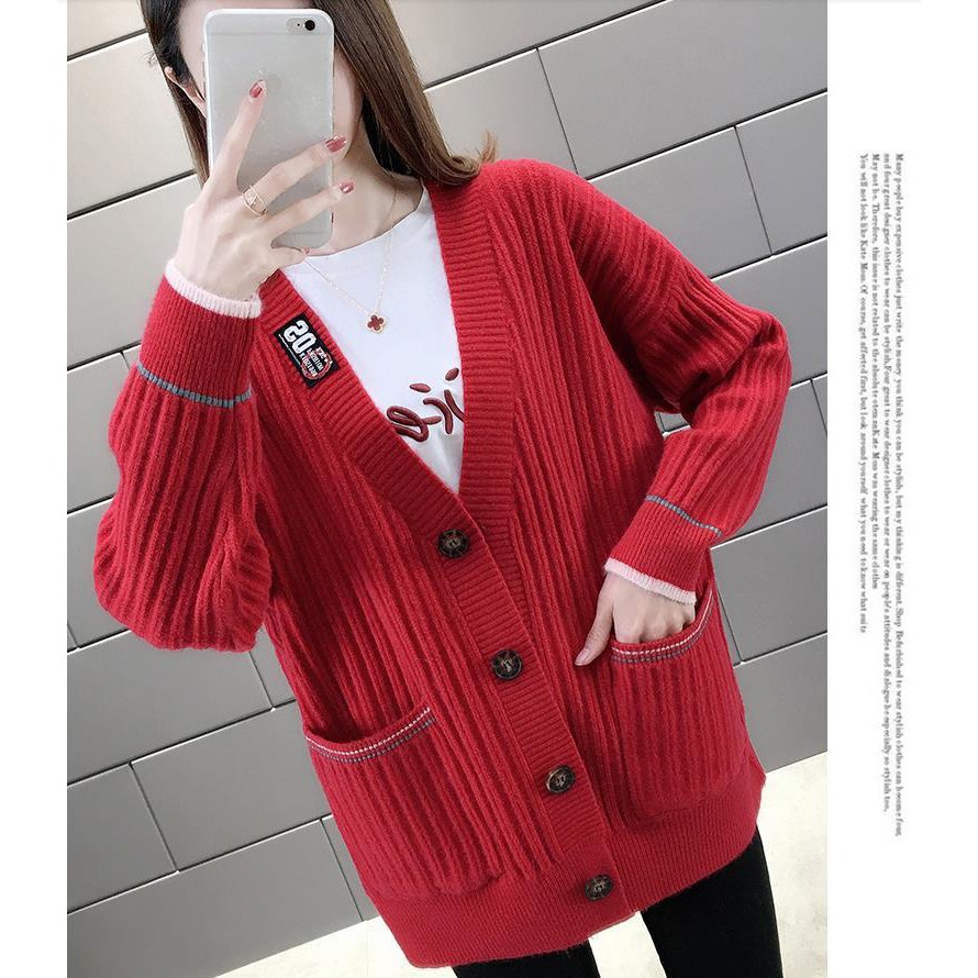 Áo Khoác Len Cardigan Nữ Form Rộng Quảng Châu Đẹp 2 | WebRaoVat - webraovat.net.vn