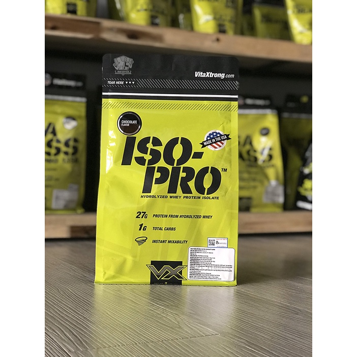 Whey Iso Pro Sữa Tăng Cơ 100% Hydrolyzed Whey Isolate Vitaxtrong Iso Pro 2lbs - 907g