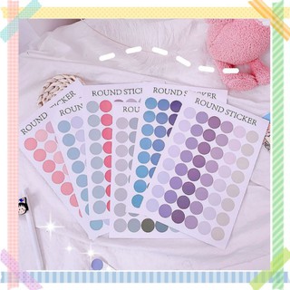 💙Miếng dán/Sticker [FREESHIP] hình tròn đủ màu trang trí điện thoại/sổ tay Chigo MD325