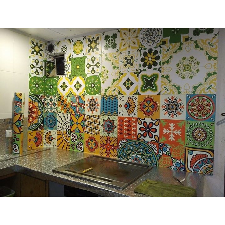 Set decal 40x60 cm, decal gạch bông dán tường giá rẻ | BigBuy360 - bigbuy360.vn