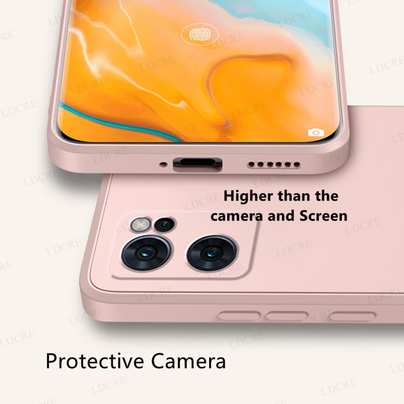 Ốp Điện Thoại Silicon Mềm Màu Trơn Chống Sốc Cho Oppo Reno7 Reno 7 Pro Z SE 7Z Reno7Z 5G