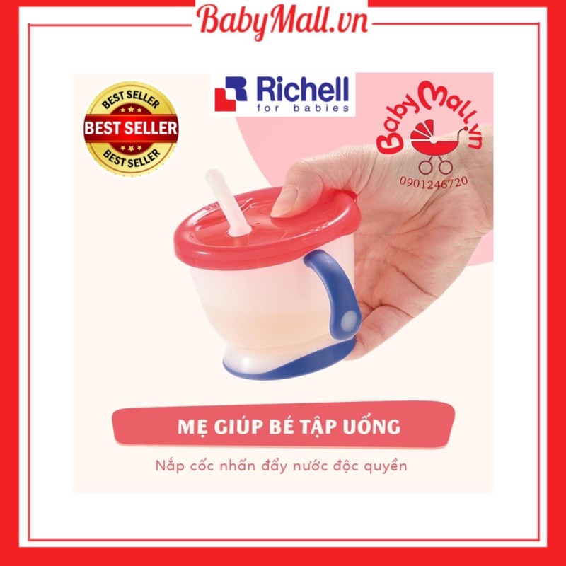 Cốc tập uống 3 giai đoạn Richell( chính hãng)