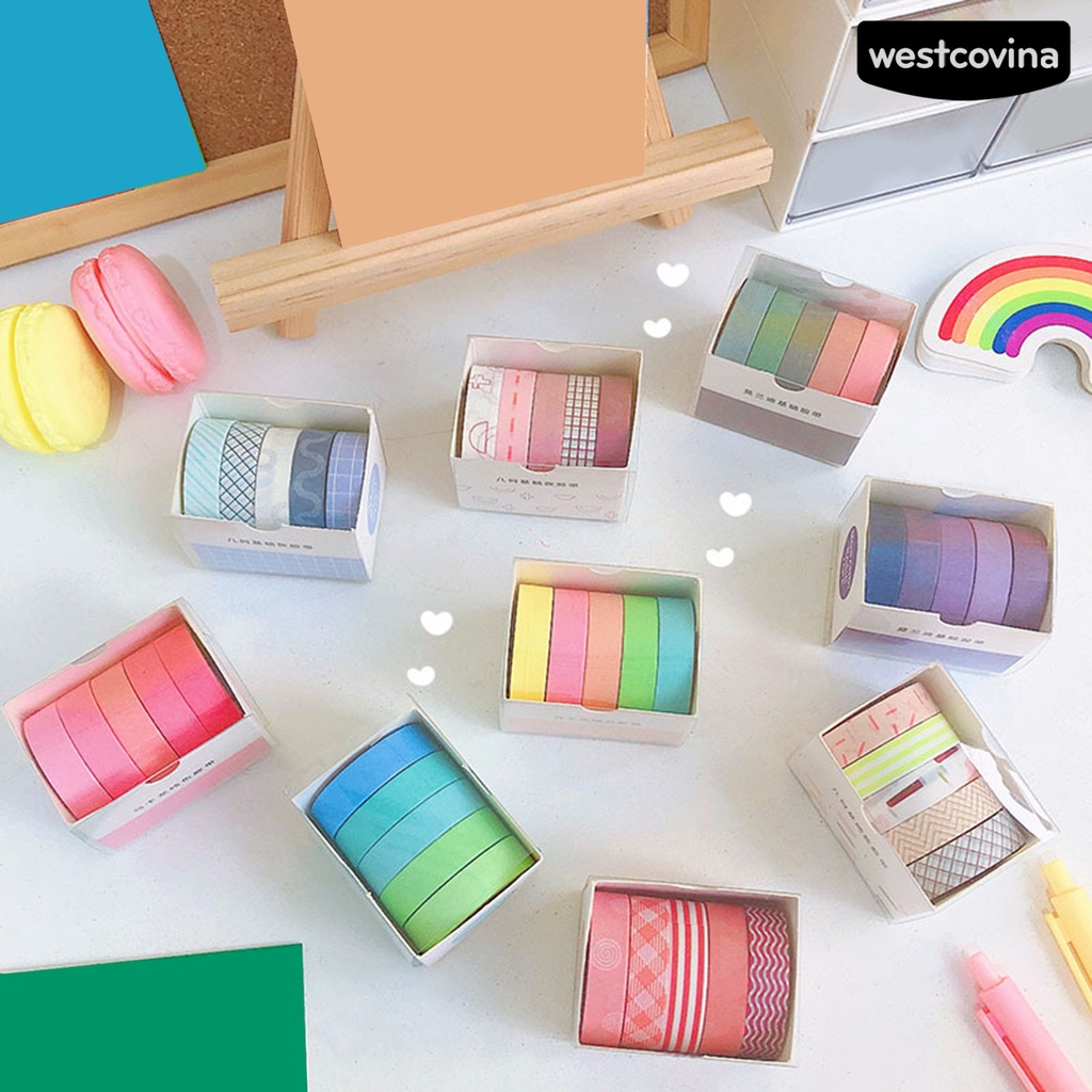 [Hot]✍Set 5 Miếng Dán Trang Trí Thủ Công Hình Bánh Macaron