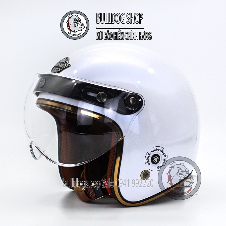 Mũ bảo hiểm 3/4 Napoli Sh Ruby New kính B1