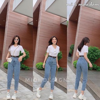 Quần jean nữ, quần baggy jean nữ chất bò độc đáo mẫu mới phong cách trẻ trung 68