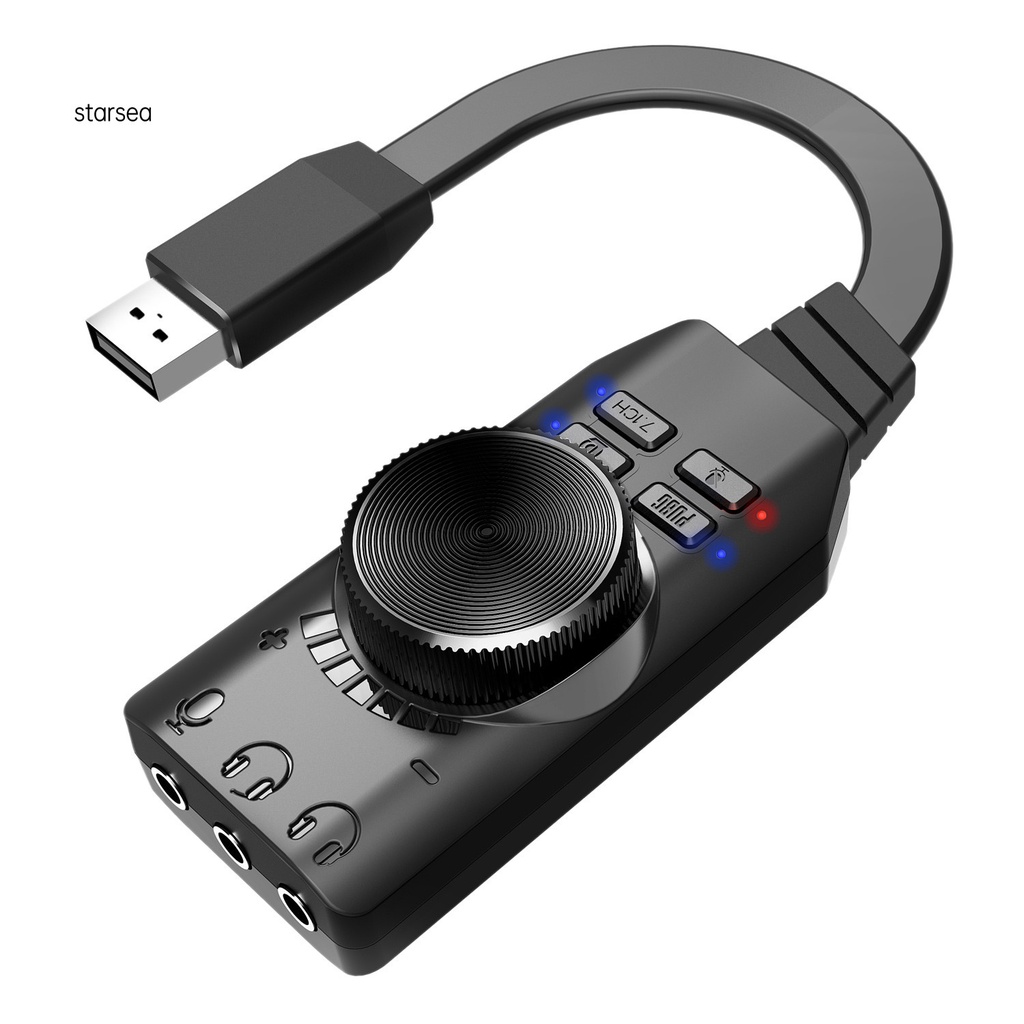 Thẻ Âm Thanh 7.1 Usb2.0 Chống Mài Mòn