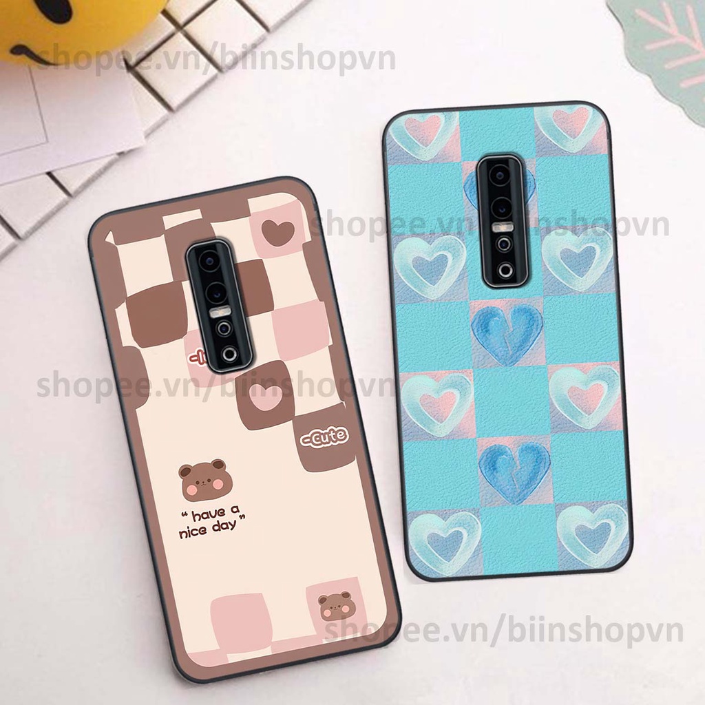Ốp Vivo V17 Pro caro trái tim nhiều màu sắc, đầy cá tính, khẳng định phong cách