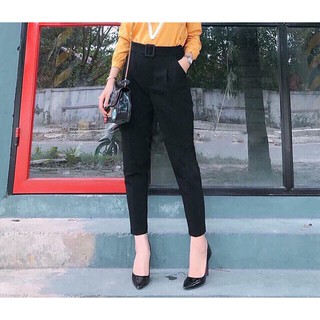 Quần baggy nữ | Quần baggy nữ có đai chất đẹp QN039