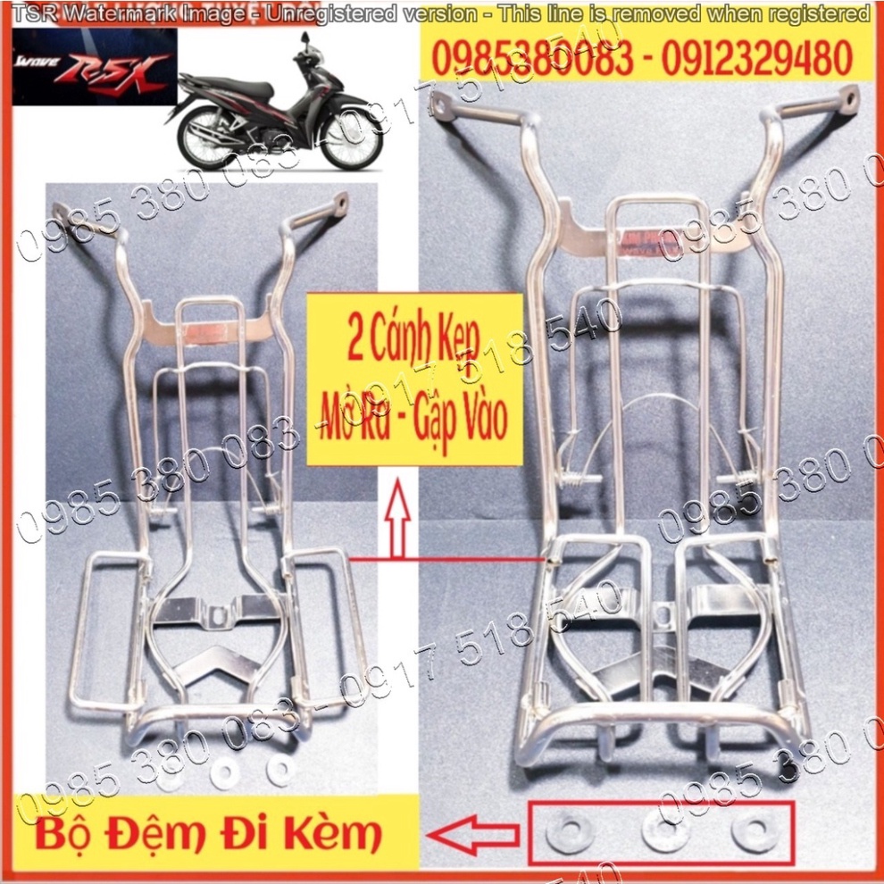 Baga Giữa Võng Xe INOX Dày 10 Ly Cho Honda Wave RSX Các Đời 2014 - 2021 (Ảnh tự chụp)