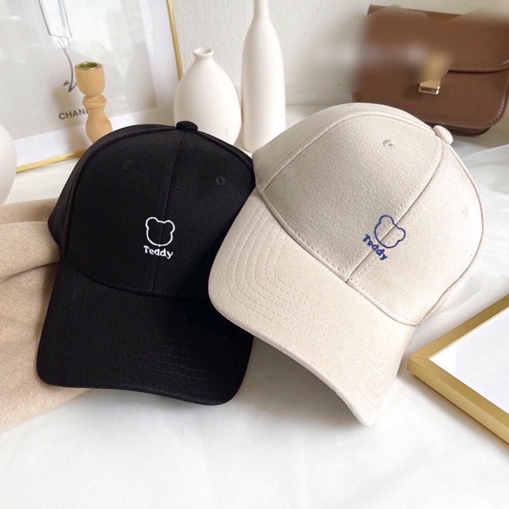 Mũ lưỡi trai Teddy Nón kết nhiều màu phong cách Ulzzang form unisex nam nữ