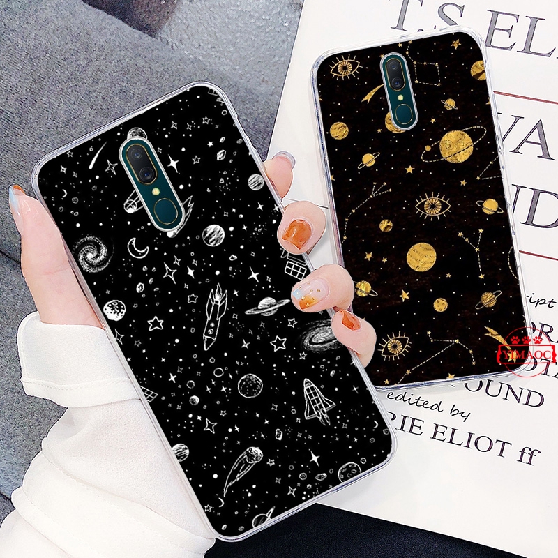 OPPO A3S A5 A37 A39 A5S A7 A59 F1S F3 A1 F5 F7 F9 Pro 237A Star galaxy pattern TPU transparent Soft Case