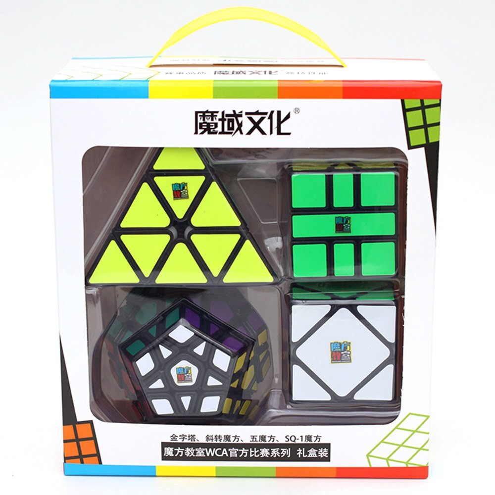 Combo 4 Rubik Moyu Sticker Biến Thể - Rubik Phát Triển Trí Não Siêu Việt