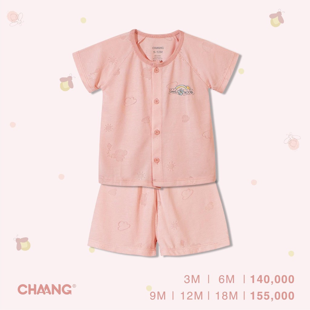 [CHÍNH HÃNG] Bộ áo cộc tay quần đùi cúc giữa trẻ em Lake Chaang
