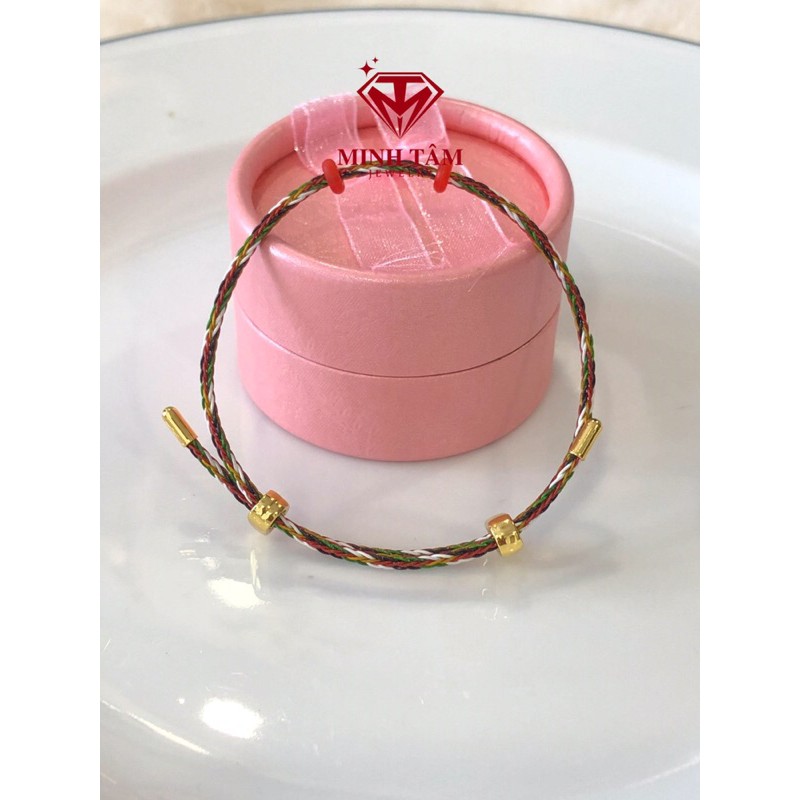 Vòng tay dây cước Chow đeo chảm,Vòng dây cước kim loại đeo charm-Minh Tâm Jewelry