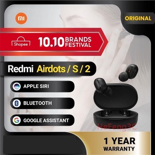 XIAOMI MI Tai Nghe Bluetooth 5.0 Không Dây Xiaomi Redmi Airdots Chất Lượng Cao Kèm Phụ Kiện