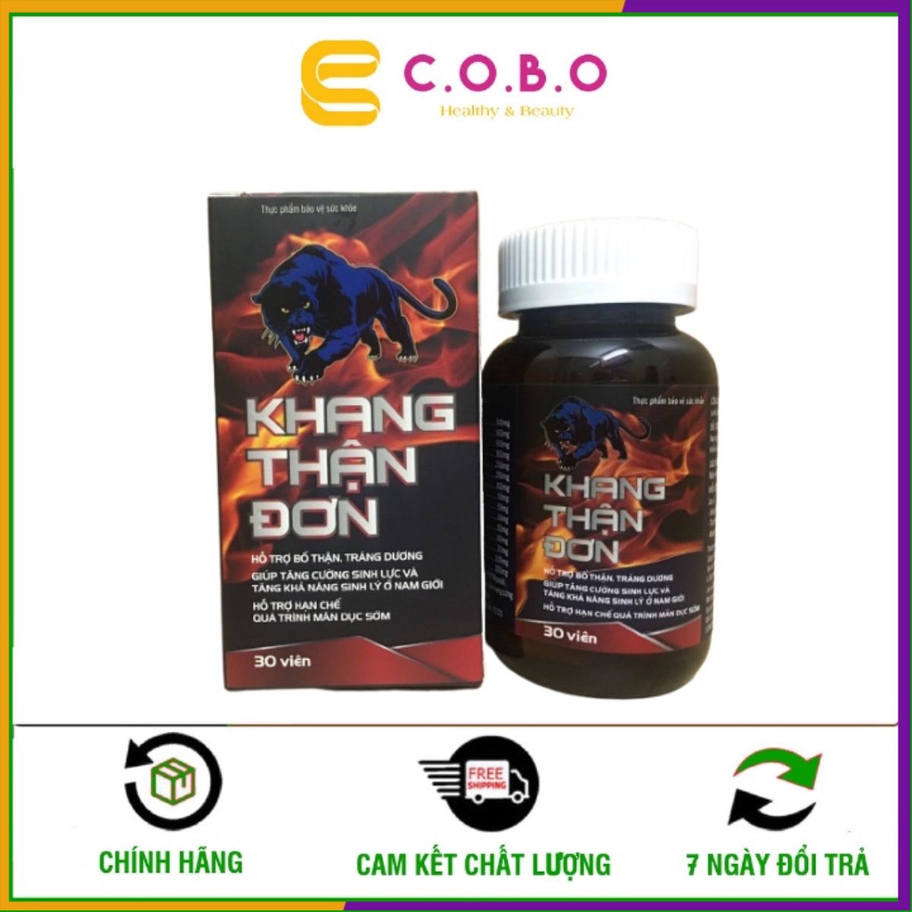 Viên Uống Khang Thận Đơn Hỗ Trợ Bổ Thận Tráng Dương Và Tăng Cường Sinh Lực Nam Giới Hộp 30 Viên