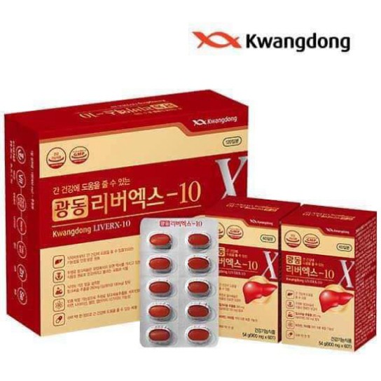 [Hàng mới về] [Mã GROSALE2703 giảm 8% đơn 250K] Bổ gan Kwangdong LiverX10 hộp 120 viên Hàn Quốc