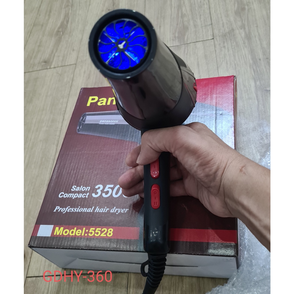 Máy sấy tóc 5528 công suất 3500W với 3 chế độ gió 2 chế độ nhiệt , tạo kiểu và sấy