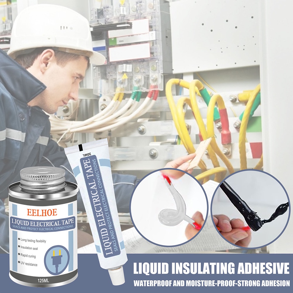 Chất Lỏng Băng Keo Điện Lỏng Cách Nhiệt Băng Keo Điện Cói Cáp Cách Điện Điện Tử Keo 30/50/125Ml Bri