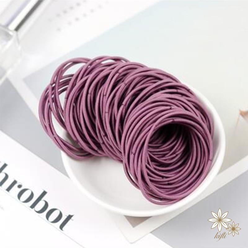 【kifli】Quà Tặng Dây Chun Buộc Tóc Hàn Quốc Co Giãn Nhiều Màu Buộc Cho Bạn Gái Cho Tạo Kiểu Tóc Ấm Siêu Tốc