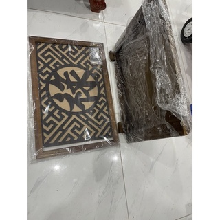 Chắn khói bàn thờ đủ kích thước khung gỗ sồi 100% rẻ nhất thị trường