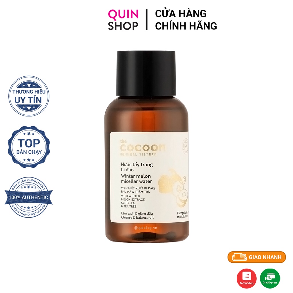 Nước Tẩy Trang Bí Đao The Cocoon Winter Melon Micellar Water