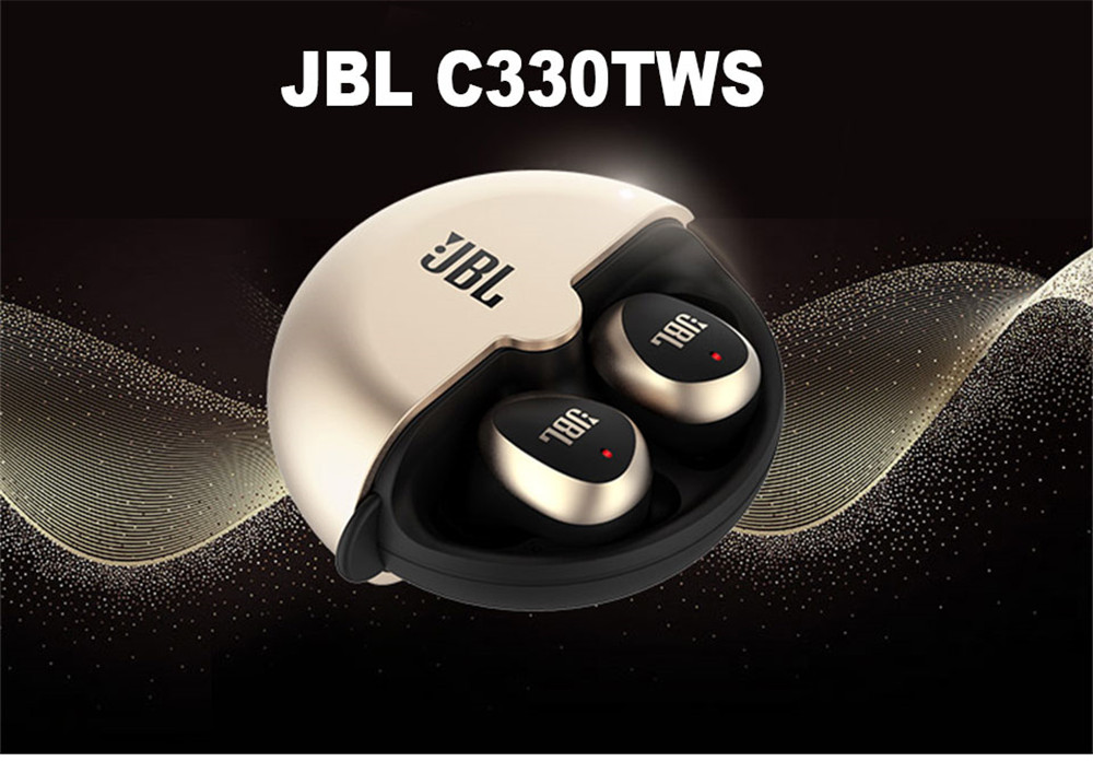 JBL C330 TWS Bluetooth Sports Earphones True Wireless Stereo Earbuds Bass Sound Headphones with Mic Charging Case BEST