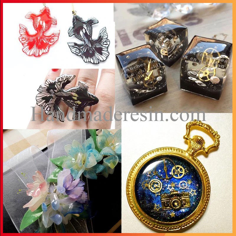 Keo Resin UV Khô Nhanh, Cứng, Siêu Trong Dùng Làm Trang Sức Handmade