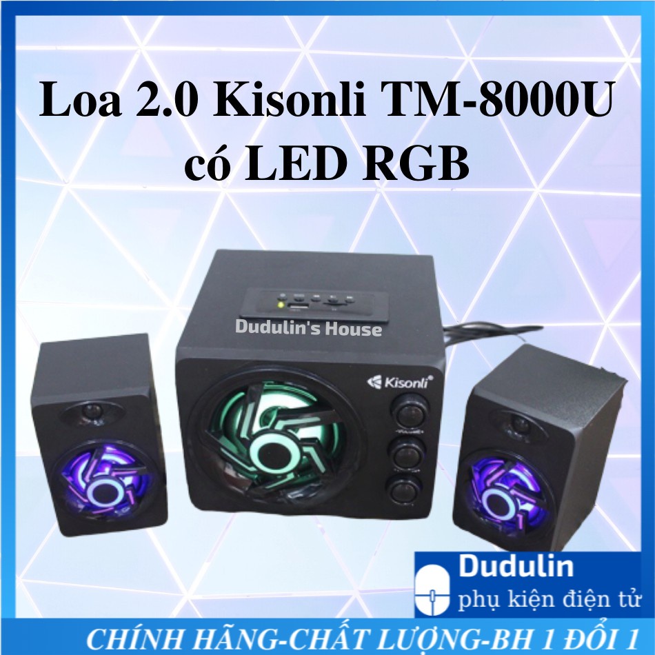 [CHÍNH HÃNG] Loa 2.1 Kisonli TM-8000A-Led RGB