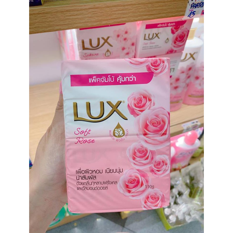 (COMBO 4 SOAP) Xà Phòng Tắm Lux Dưỡng Trắng Mịn Da Thái Lan 75g, 110g | BigBuy360 - bigbuy360.vn