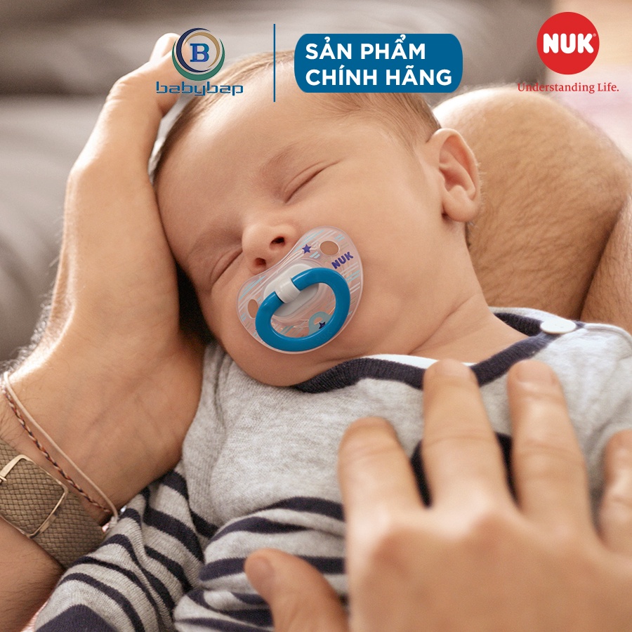 Bộ 2 Ti Giả NUK Classic Silicone 6 - 18m