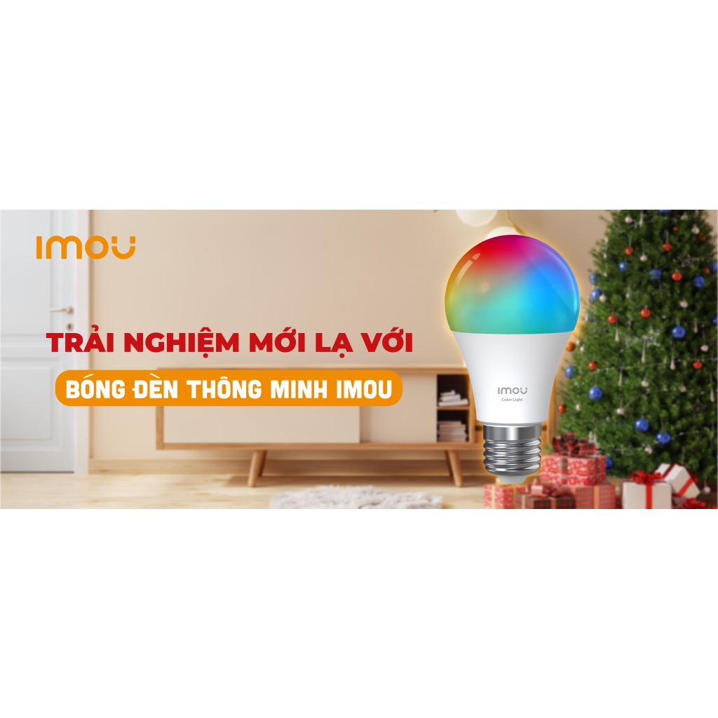 [NHÀ PHÂN PHỐI] Bóng đèn thông minh IMOU,  Có thể thay đổi 16 triệu màu, Bảo vệ thị giác, Điều khiển từ xa