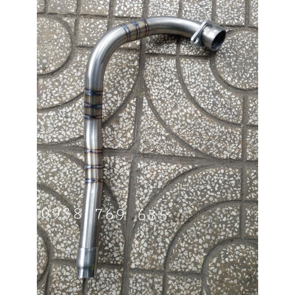 Cổ pô EXCITER 155 cổ Titannium gắn pô zin.