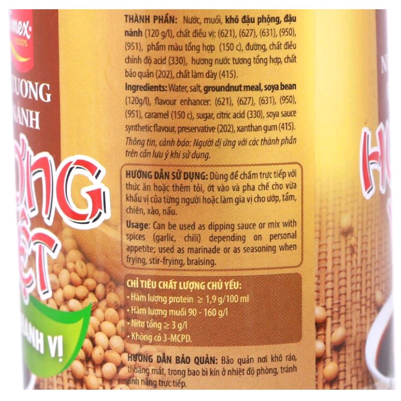 Nước tương đậu nành thanh vị Hương Việt chai 500ml