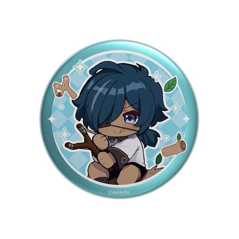 (đồ chơi) Combo 6 huy hiệu cài áo IN HÌNH Genshin Impact game chibi xinh xắn