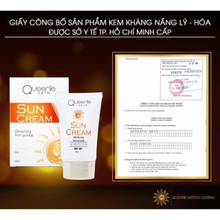 Kem chống nắng lý - hóa queenie skin