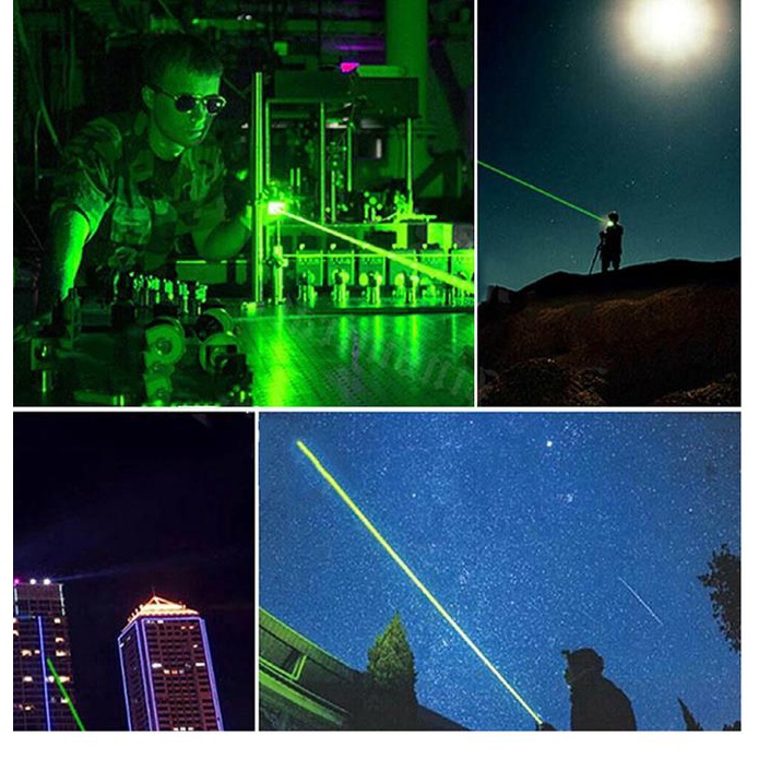 Đèn PIN Lazer - Laser FXZ 303 009 - Đèn Thuyết Trình - Đi Đêm - Tặng Thêm 5 Đầu Thay Thế