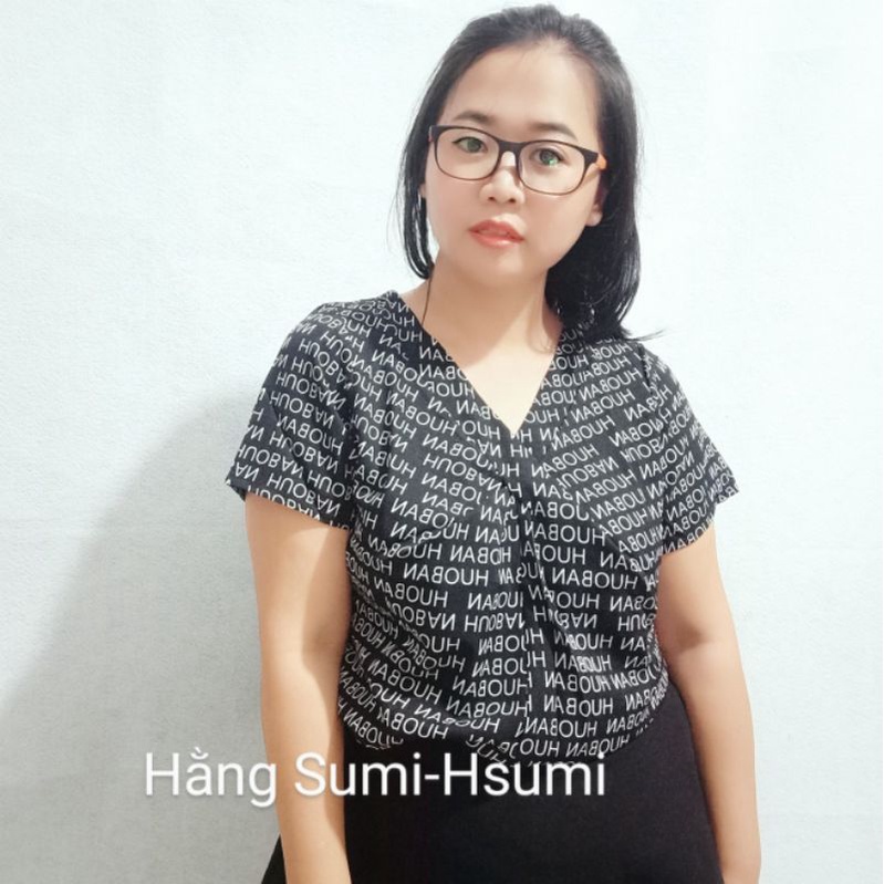 [BIGSIZE] áo kiểu xoắn ngực xinh xắn Hsumi, áo công sở