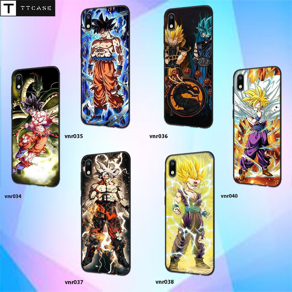 Skin decal dán điện thoại TPU mềm in hình Dragon ball Songoku 5 cho iPhone X XR XS Max ...Đủ Mã Máy