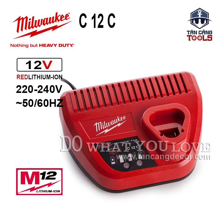 Sạc Pin 12V Milwaukee M12 C12C