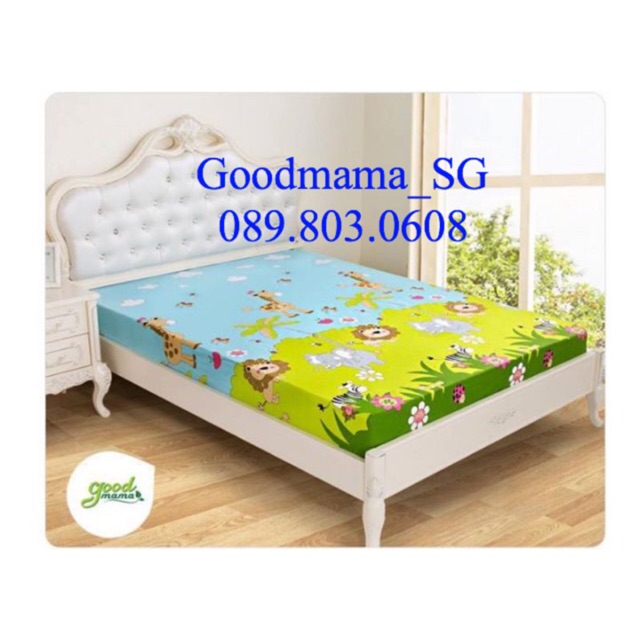 Ga chống thấm 100% cotton Goodmama(không vỏ gối)