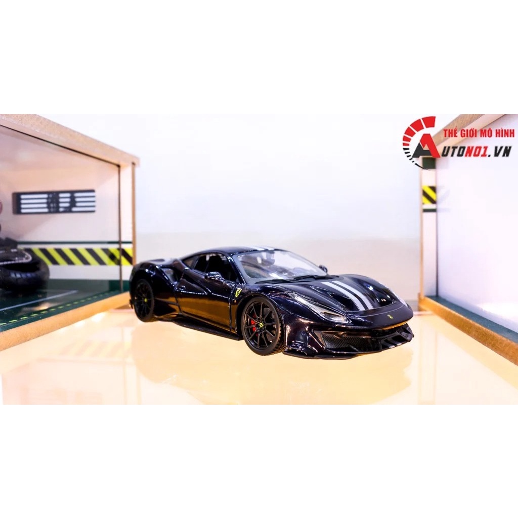 MÔ HÌNH XE FERRARI 488 PISTA BLUE 1:24 BBURAGO 7860