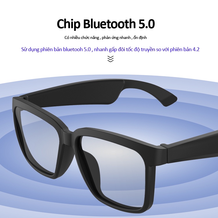 Kính Bluetooth thông minh A3 kết nối bluetooth với điện thoại nghe nhạc gọi điện bảo hành 12 tháng A3 kính chống tia UV